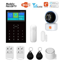 Kit de Alarma WIFI GSM PG109TY + Cámara Robótica F4-5Mpx